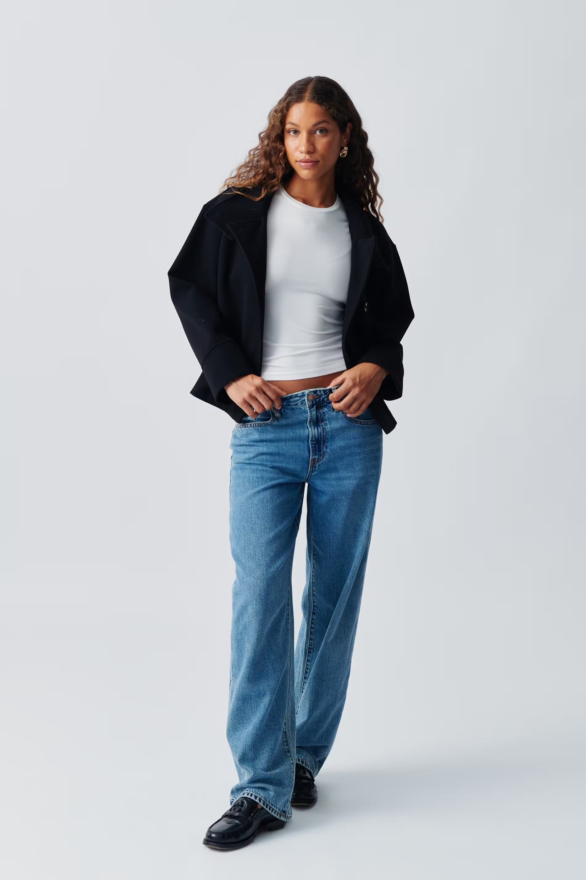 Claire wool coat High Neck