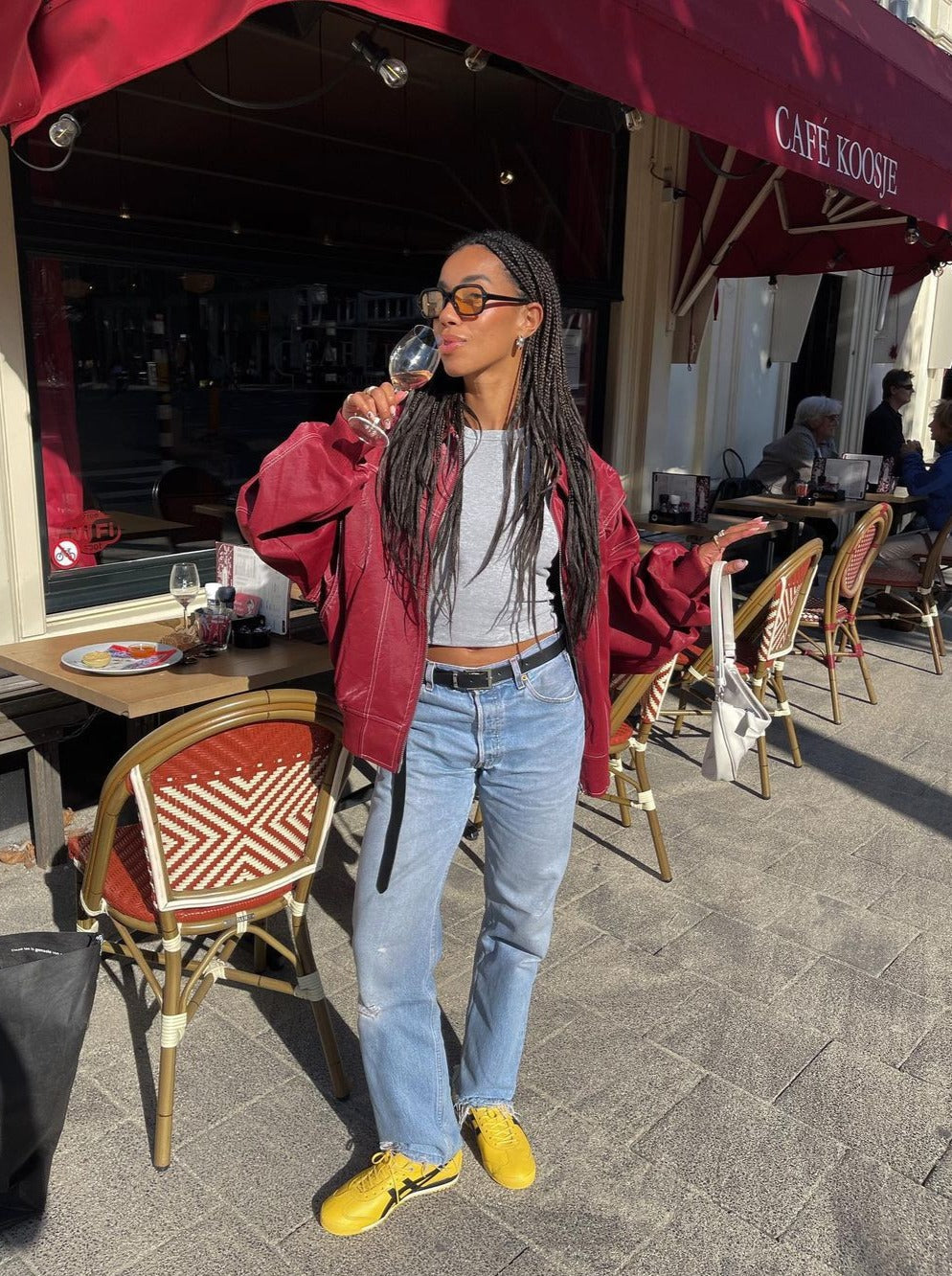 Roselle™ Oversized Leather Jacket