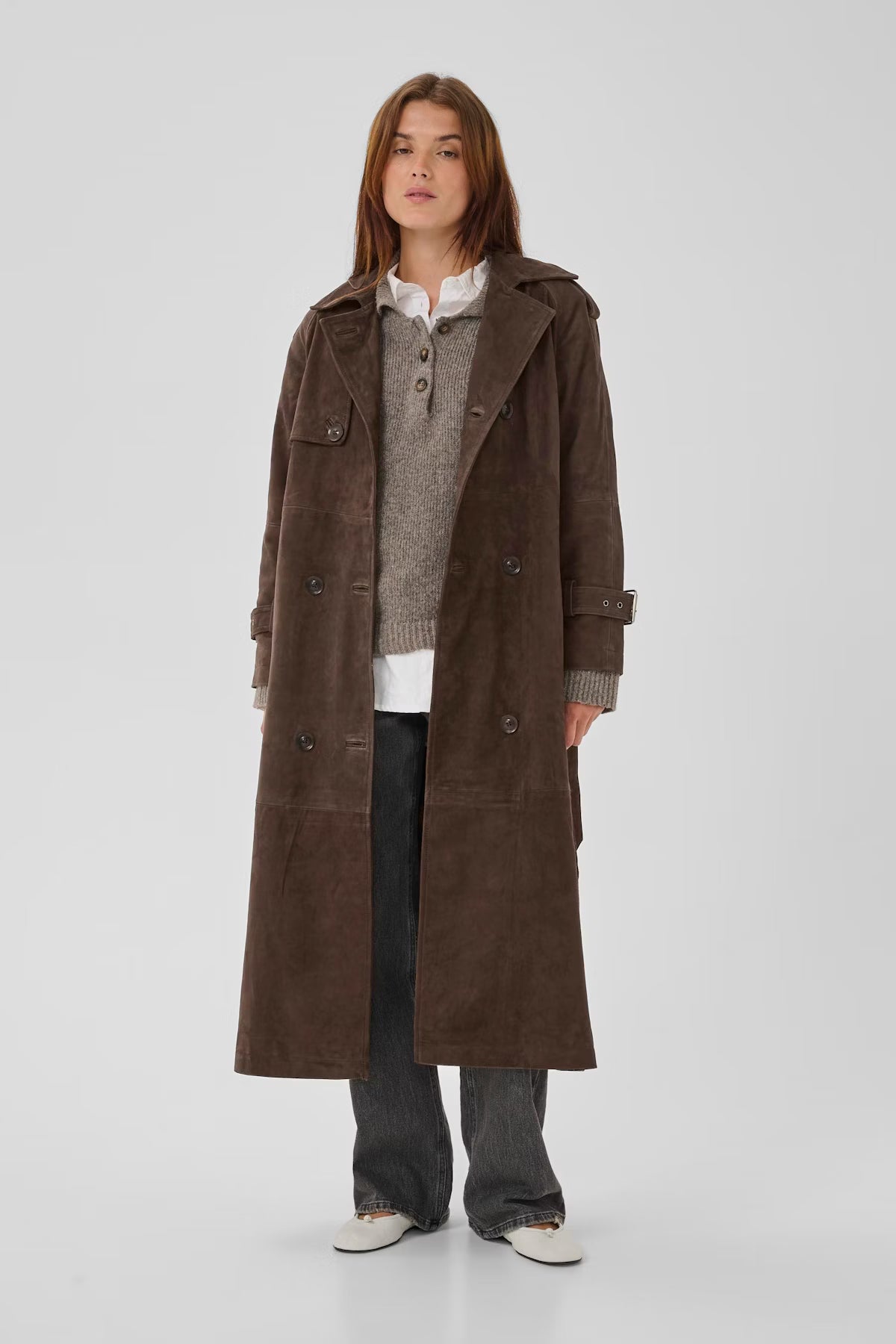 Roselle brown trenchcoat