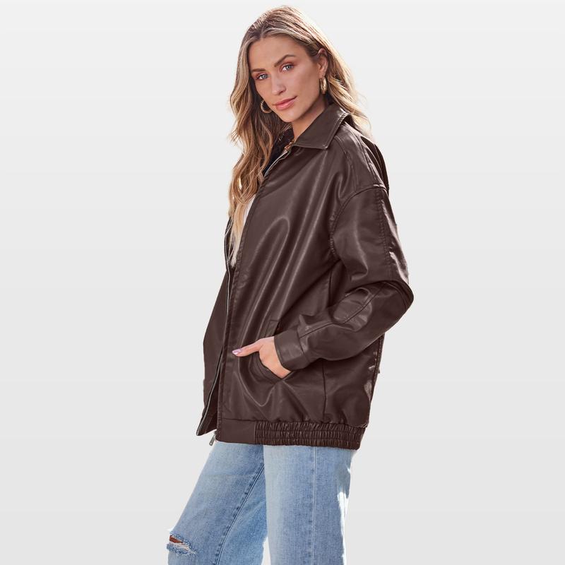Roselle London Womens Oversized Leather Jackets