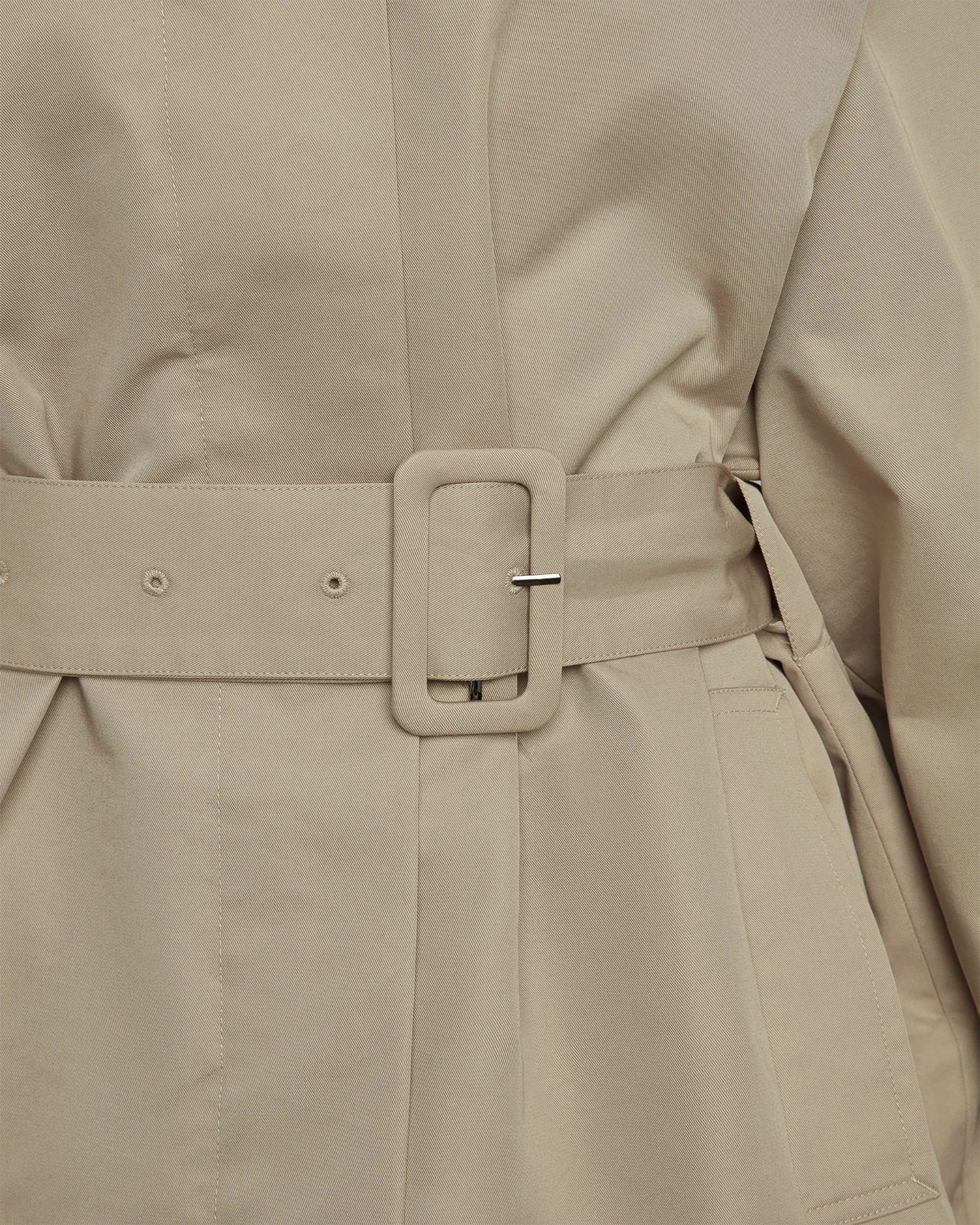 Short Trench Coat | Taupe