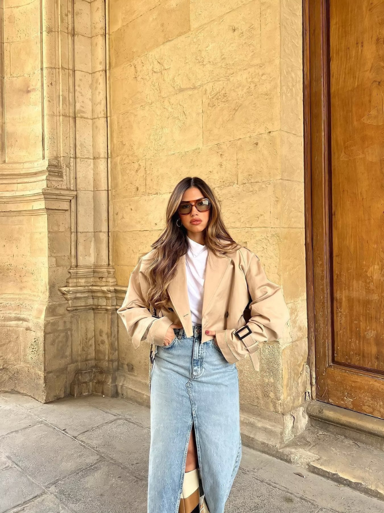 Audrey Cropped Trench Coat™