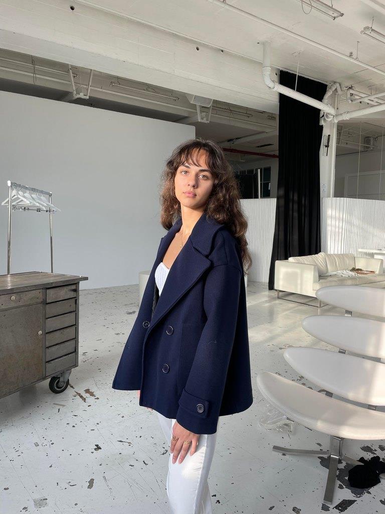 Ginalli coat - Navy coat