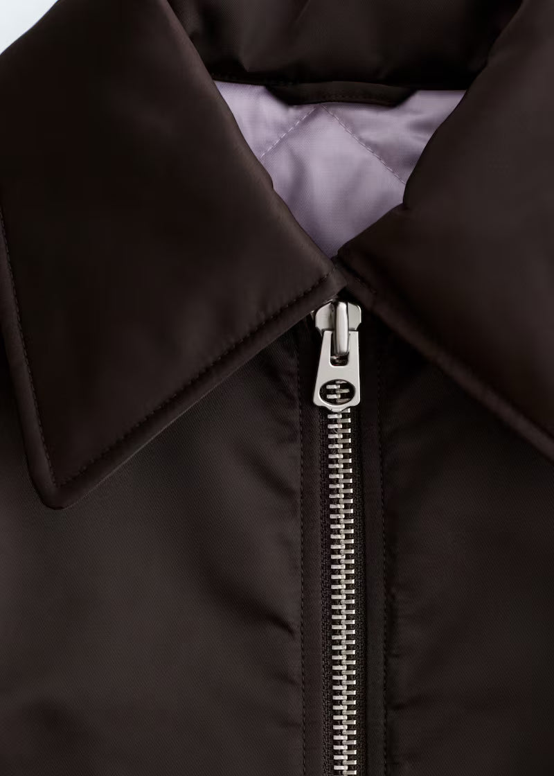 Cropped Bomber Jacket