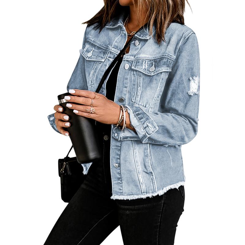 Roselle London Women's Jean Jackets Casual