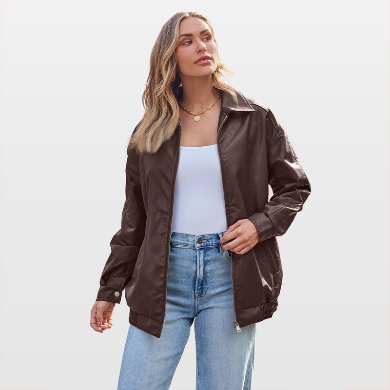 Roselle London Womens Oversized Leather Jackets