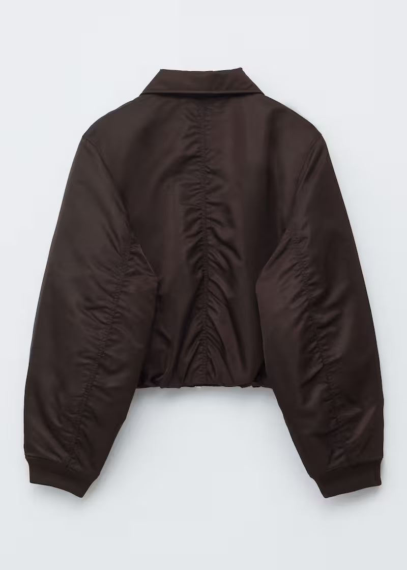 Cropped Bomber Jacket