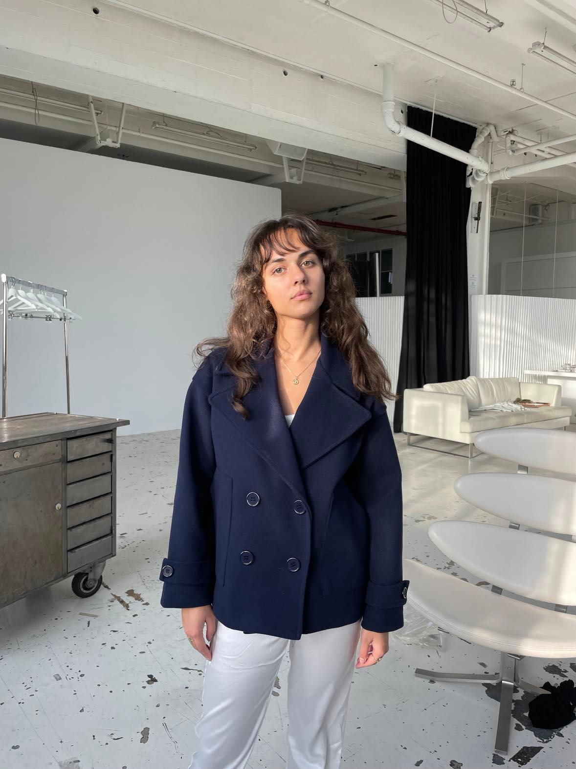 Ginalli coat - Navy coat