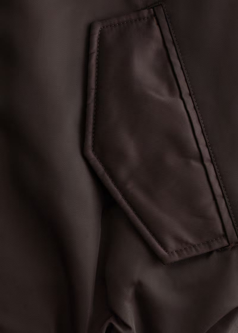 Cropped Bomber Jacket