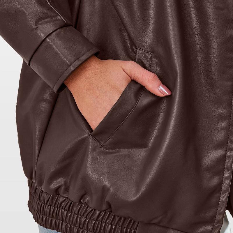 Roselle London Womens Oversized Leather Jackets