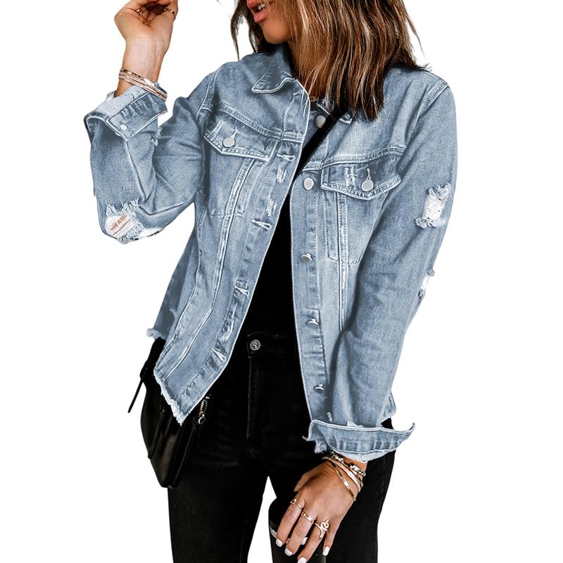 Roselle London Women's Jean Jackets Casual